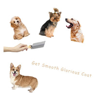 HKM-800787 Double-Sided Pet Grooming Brush with Wooden Handle for Mats, Tangles, and Debris Removal