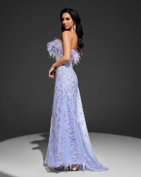 HKM-169939 Elegant Purple Evening Gown - Model EZ25101 with Chic Design