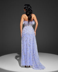 HKM-169939 Elegant Purple Evening Gown - Model EZ25101 with Chic Design