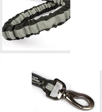 HKM-444755 High Elastic Reflective Leash for All Dog Sizes (10-60kg) - Durable Imitation Nylon Material, Available in Black and Red