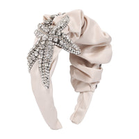 HKM-847891 Exaggerated Starfish Headband with Imitation Diamonds and Claw Chain in Multiple Colors