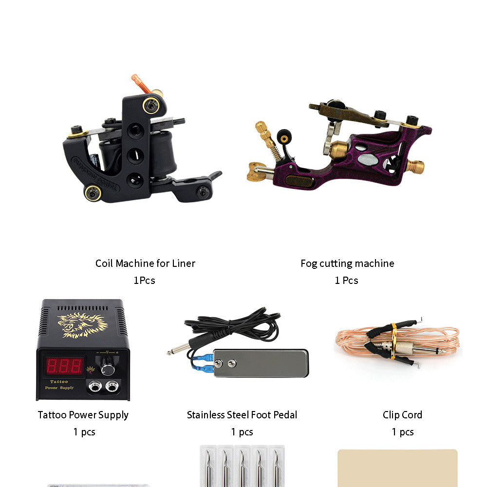 HKM-317843 Professional Tattoo Equipment Set - Complete Tools for Artists - European, British, American, & National Standards Compliance