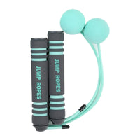 HKM-493651 Cordless Stainless Steel Double-Bearing Skipping Rope with EVA Sponge Ball Handle