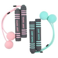 HKM-493651 Cordless Stainless Steel Double-Bearing Skipping Rope with EVA Sponge Ball Handle