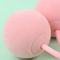 HKM-493651 Cordless Stainless Steel Double-Bearing Skipping Rope with EVA Sponge Ball Handle