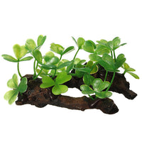 HKM-762515 Simulation Plant for Decorative Fish Tanks – Eco-Friendly Plastic Grass and Wood Design