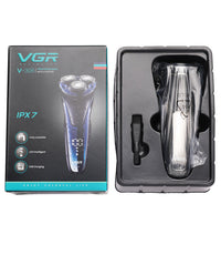 HKM-921811 Three-Head Electric Beard Trimmer with Dual Power Supply and Waterproof Design