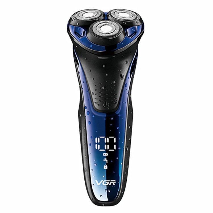 HKM-921811 Three-Head Electric Beard Trimmer with Dual Power Supply and Waterproof Design