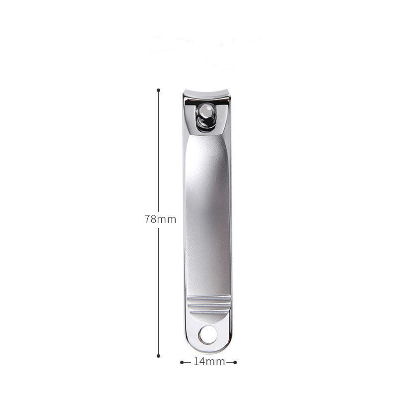 HKM-200339 Folding Portable Nail Clippers Set in Silver and Black - Stainless Steel, Available in Various Sizes