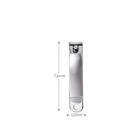 HKM-200339 Folding Portable Nail Clippers Set in Silver and Black - Stainless Steel, Available in Various Sizes