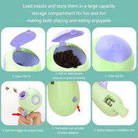 HKM-012499 Interactive Dog Treat Launcher and Snack Dispenser for Engaging Training and Play