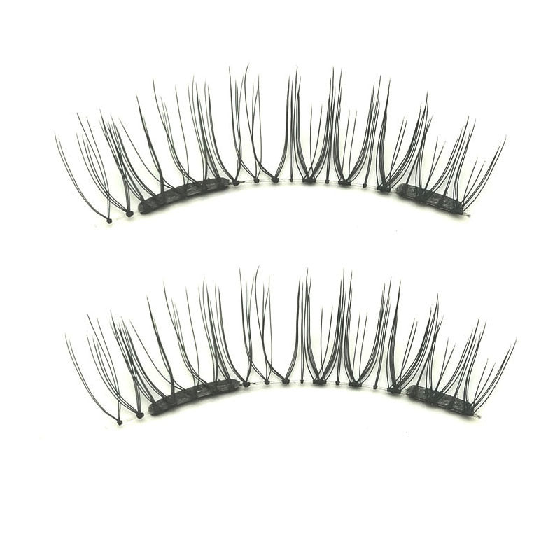 HKM-829587 Magnetic False Eyelash Set with Tweezers - No Glue Needed, Natural and Thick Options