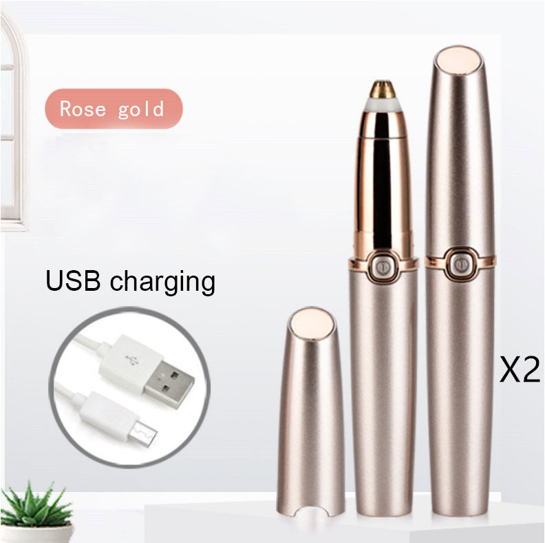 HKM-920659 Portable Electric Eyebrow Repairer with Washable Cutter Head and Stylish Design