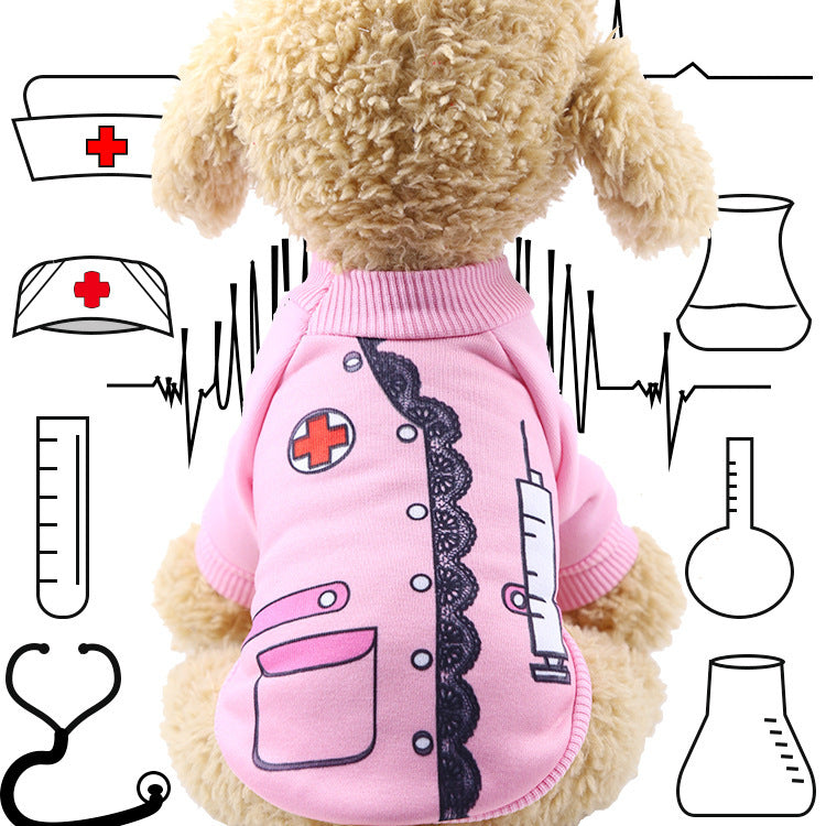HKM-529427 Funny Halloween Pet Costumes with Adjustable Hat and Cape - Soft Cotton Material