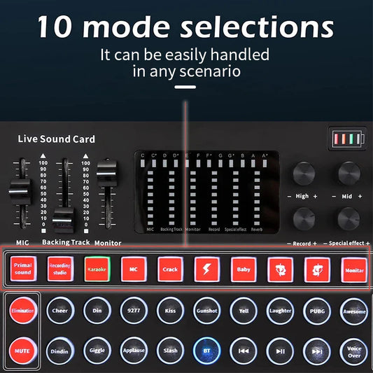 KTX-490067 M9 Studio Audio Interface for Recording, Karaoke, and Live Broadcasting