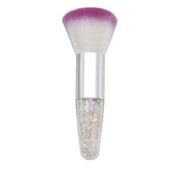HKM-394643 Conical Diamond Blush Brush with Transparent Handle and Fiber Bristles