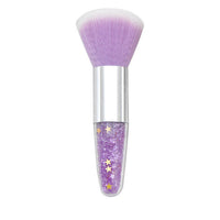 HKM-394643 Conical Diamond Blush Brush with Transparent Handle and Fiber Bristles