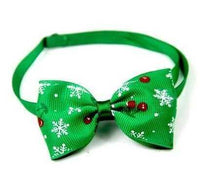 HKM-778707 Stylish Pet Neck Accessories for Cats and Dogs - Snowman, Snowflake, Green and Red Designs
