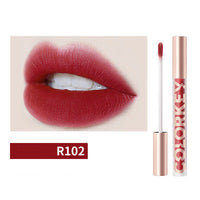 HKM-253267 Airy Lightweight Matte Lip Glaze in Apricot Peach - Smooth Color Lock Formula