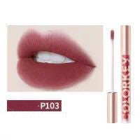 HKM-253267 Airy Lightweight Matte Lip Glaze in Apricot Peach - Smooth Color Lock Formula