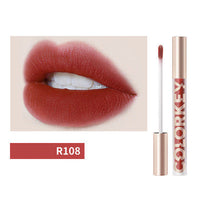 HKM-253267 Airy Lightweight Matte Lip Glaze in Apricot Peach - Smooth Color Lock Formula