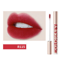 HKM-253267 Airy Lightweight Matte Lip Glaze in Apricot Peach - Smooth Color Lock Formula