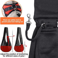 HKM-291283 Stylish Crossbody Folding Pet Bag with Breathable Flannel and 20L Capacity, Available in Black and Gray