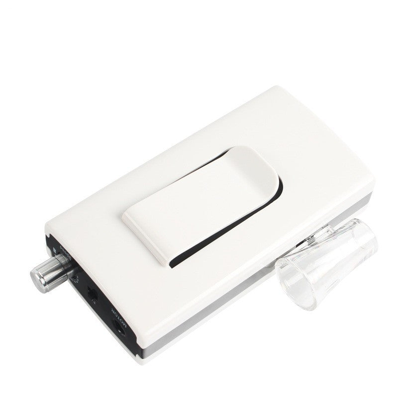 HKM-557331 Rechargeable Electric Nail Polisher US805 - Nail Surface Grinding & Trimming Tool Set in Elegant White