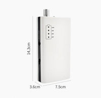 HKM-557331 Rechargeable Electric Nail Polisher US805 - Nail Surface Grinding & Trimming Tool Set in Elegant White