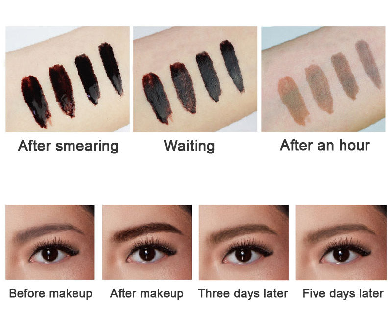 HKM-993107 Waterproof Long-lasting Eyebrow Tattoo Gel - Easy to Wear Cream in 4 Colors