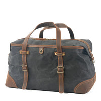 HKM-941587 Large Capacity Wax Canvas Travel Shoulder Bag for Men