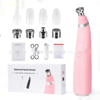 HKM-949971 Portable Rechargeable Handheld Exfoliating Skinning Machine with Diamond Tips and Negative Pressure Function