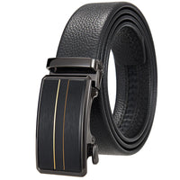 HKM-061587 Men's Automatic Buckle Belt - Adjustable Stylish Strap for Everyday Wear
