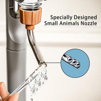 HKM-024019 Pet Water Bottle for Small Animals - 360° Rotatable Nozzle, Easy Refill, Leak-Proof Design for Rabbits, Guinea Pigs, Chinchillas, and More