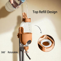 HKM-024019 Pet Water Bottle for Small Animals - 360° Rotatable Nozzle, Easy Refill, Leak-Proof Design for Rabbits, Guinea Pigs, Chinchillas, and More