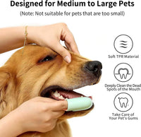 HKM-399827 Double Finger Toothbrush for Dogs and Cats with 800 Soft Bristles for Effective Dental Care