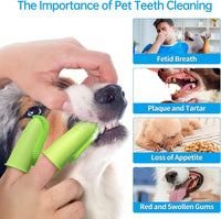 HKM-399827 Double Finger Toothbrush for Dogs and Cats with 800 Soft Bristles for Effective Dental Care