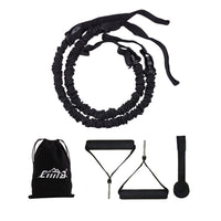 HKM-884563 Elastic Abdominal Wheel Pull Rope Set with Door Buckle and Handles