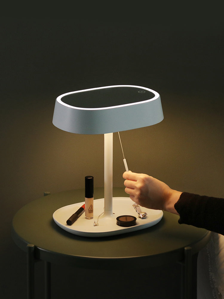 HKM-438547 Portable Foldable LED Makeup Mirror with Touch Control, Ideal for Home and Travel