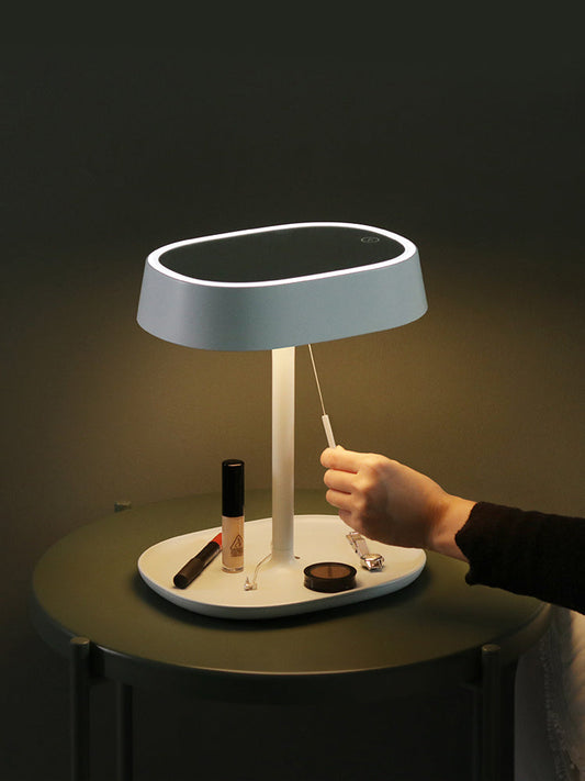HKM-438547 Portable Foldable LED Makeup Mirror with Touch Control, Ideal for Home and Travel