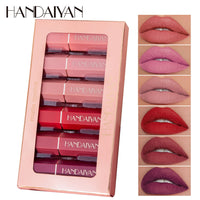 HKM-152659 Matte Lipstick Gift Box Set - 6 Non-Stick Shades in Elegant Packaging