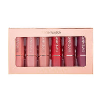 HKM-152659 Matte Lipstick Gift Box Set - 6 Non-Stick Shades in Elegant Packaging