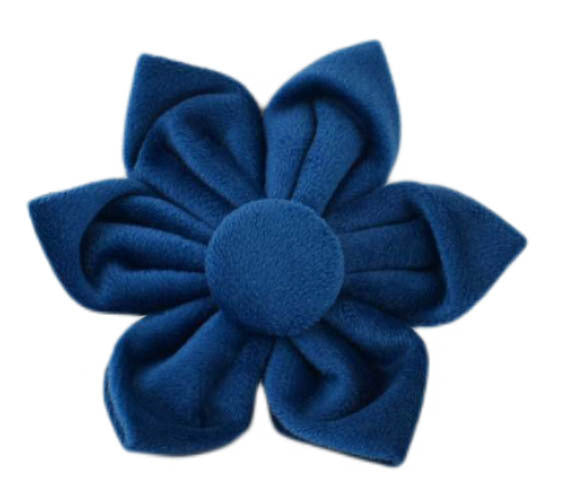 HKM-633619 Velvet Fabric Adjustable Dog Collar with Leash, Bow, Flower, Vest, and Poop Bag Set
