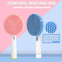 HKM-719443 Oule Electric Toothbrush Compatible Silica Gel Facial Cleanser - Gentle All-Purpose Face Wash