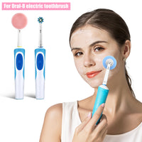 HKM-719443 Oule Electric Toothbrush Compatible Silica Gel Facial Cleanser - Gentle All-Purpose Face Wash