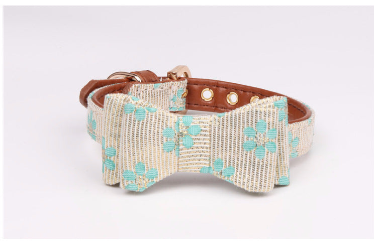 HKM-158739 Aminger Adjustable PU Bow Collar - Small, Medium, Large Options Available