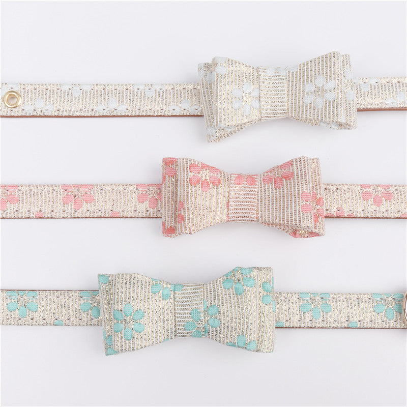 HKM-158739 Aminger Adjustable PU Bow Collar - Small, Medium, Large Options Available