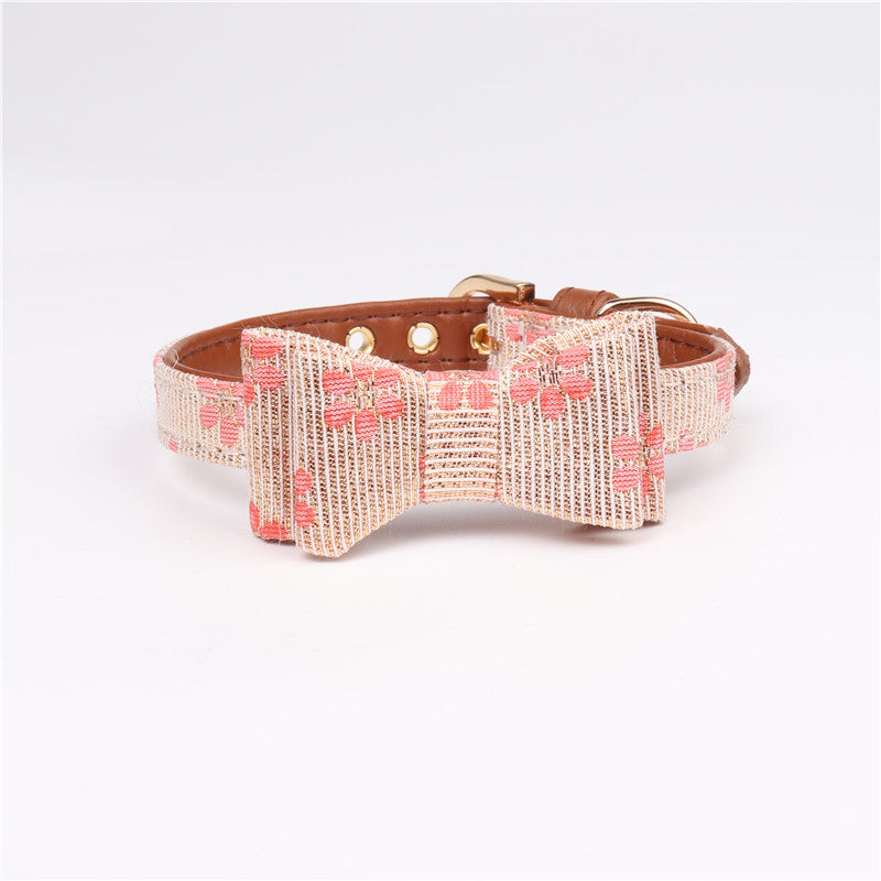 HKM-158739 Aminger Adjustable PU Bow Collar - Small, Medium, Large Options Available