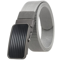 HKM-765523 Men's Nylon Braided Roller Buckle Belt - Adjustable & Durable Design