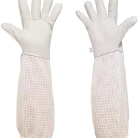 HKM-169299 Sheepskin Anti-Bee Gloves with Three-Layer Breathable Mesh Protection